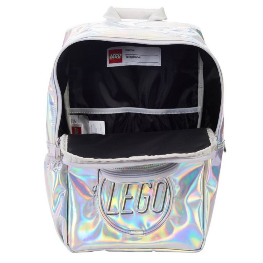 NWT LEGO BRICK HOLOGRAPHIC BACKPACK